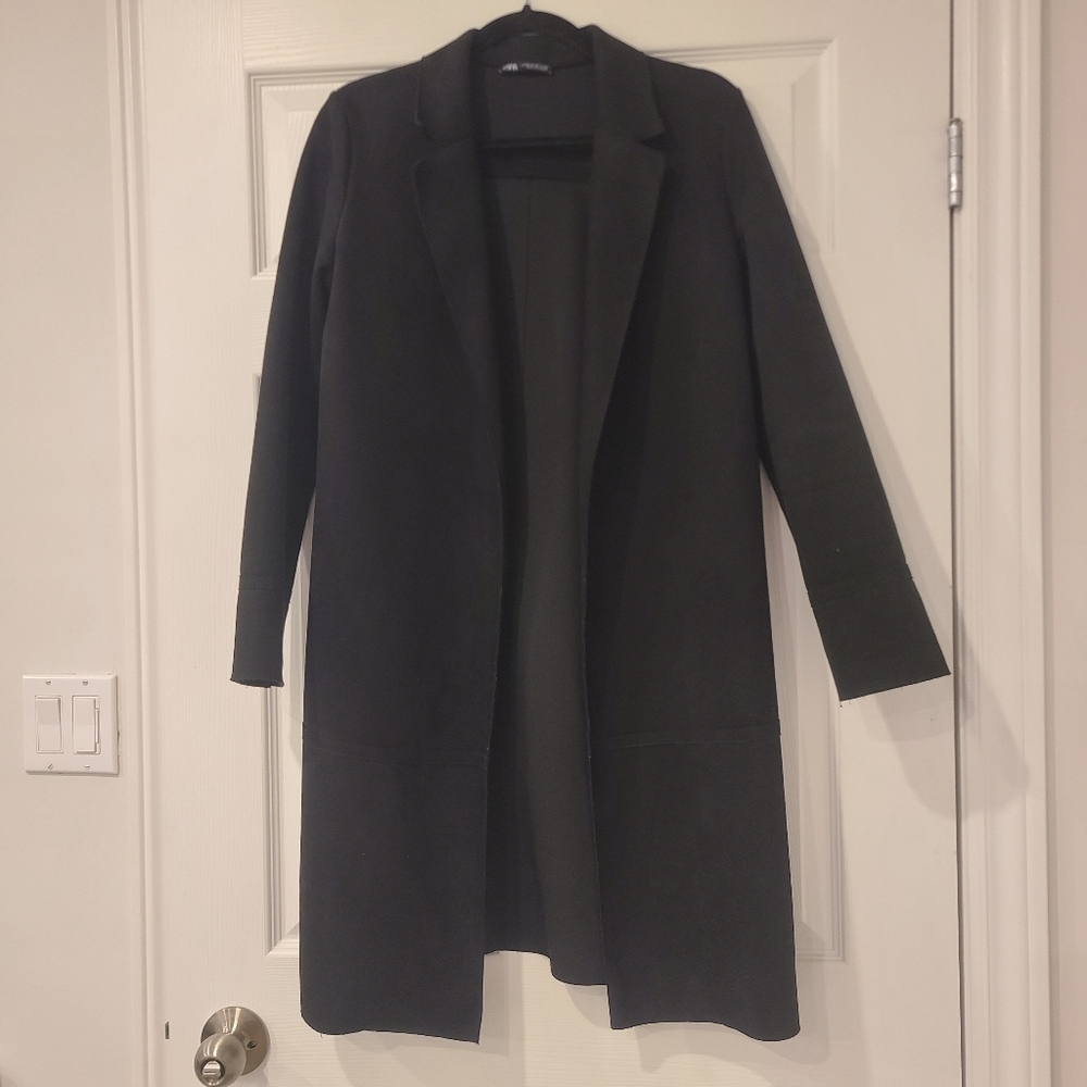 Zara Faux Suede Black Jacket